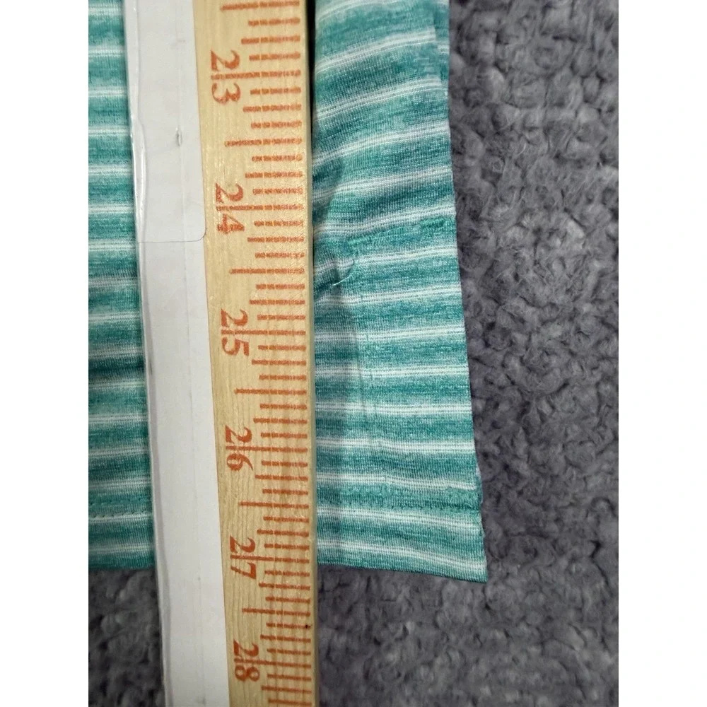 Nike Tiger Woods Dri-FIT Polo Shirt Mens Small Teal Blue Stripe Golf BQ6722-309